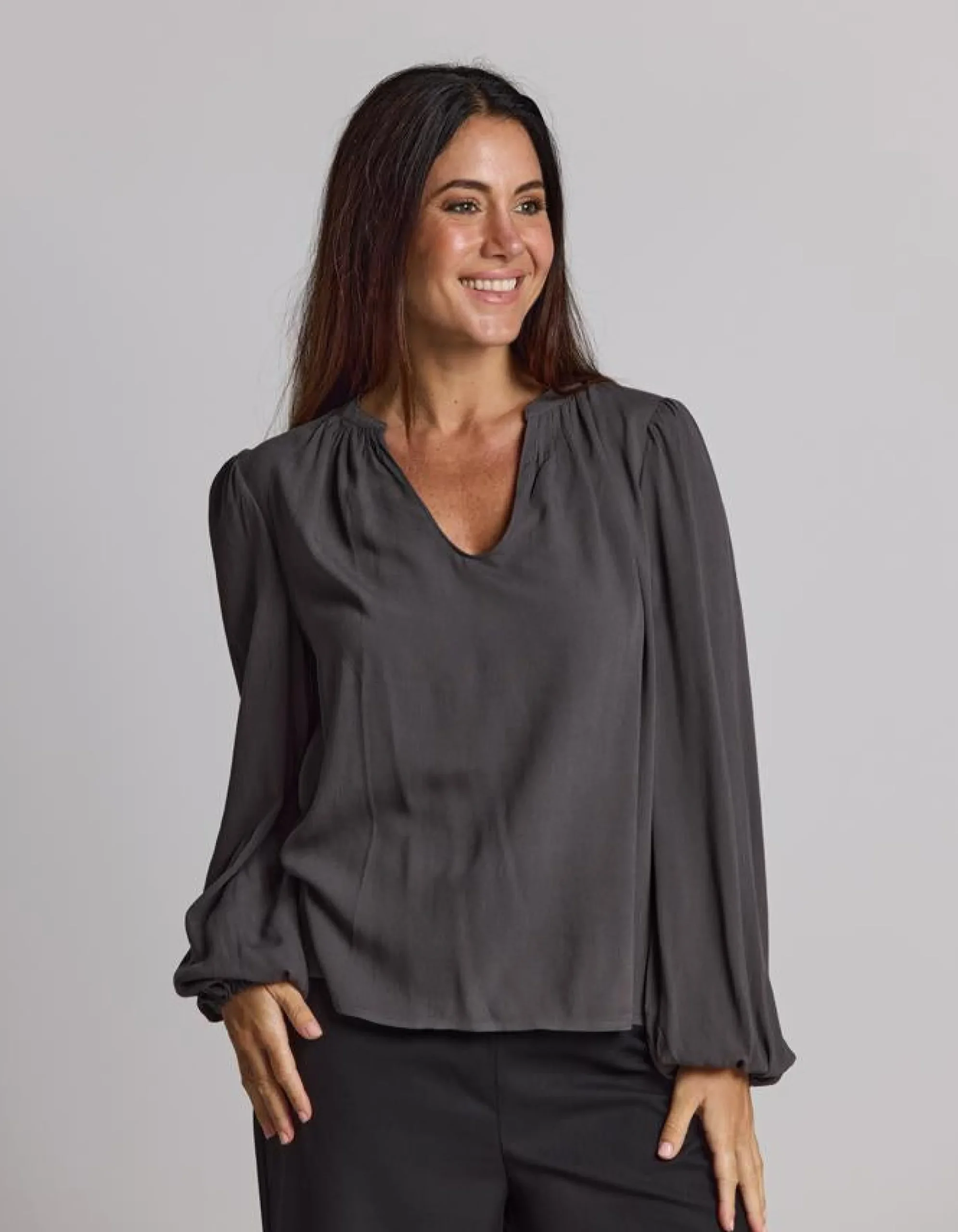 Hudson Blouse - Mushroom