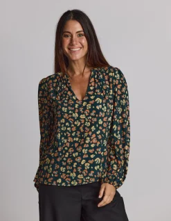 Hudson Blouse - Winter Leopard