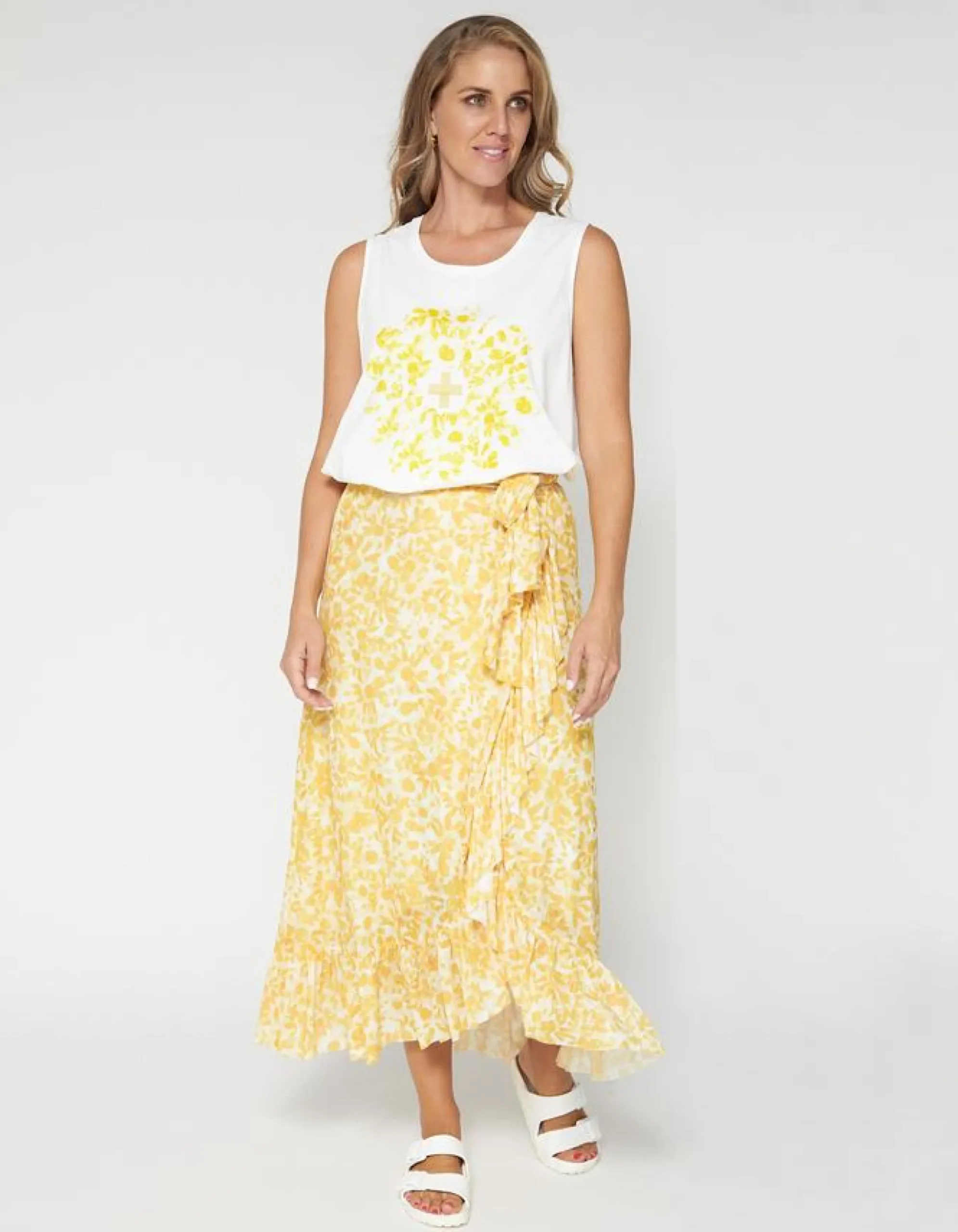 Jasmine Skirt - Pressed Flowers