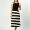 Jordie Skirt - Oreo Stripe