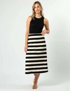 Jordie Skirt - Oreo Stripe