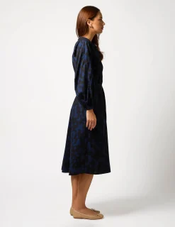 Josephine Dress - Blue Blocks