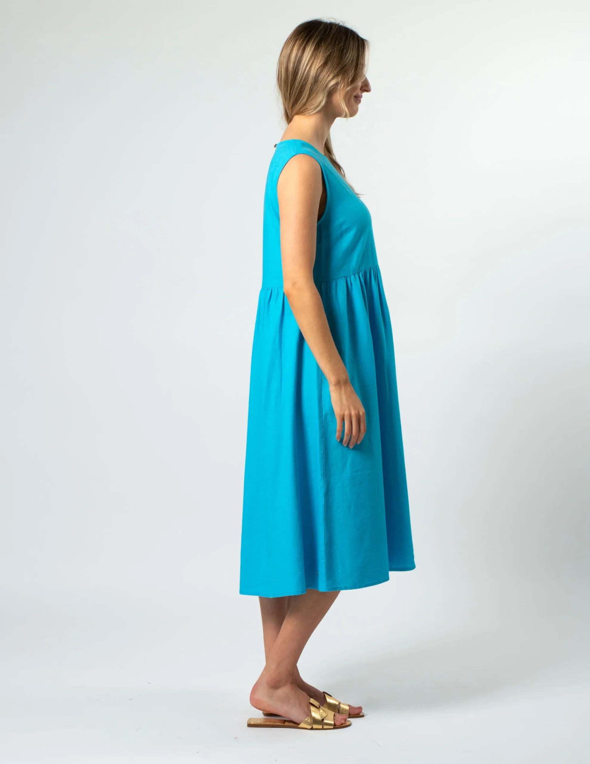 Kayleigh Dress - Santorini Blues