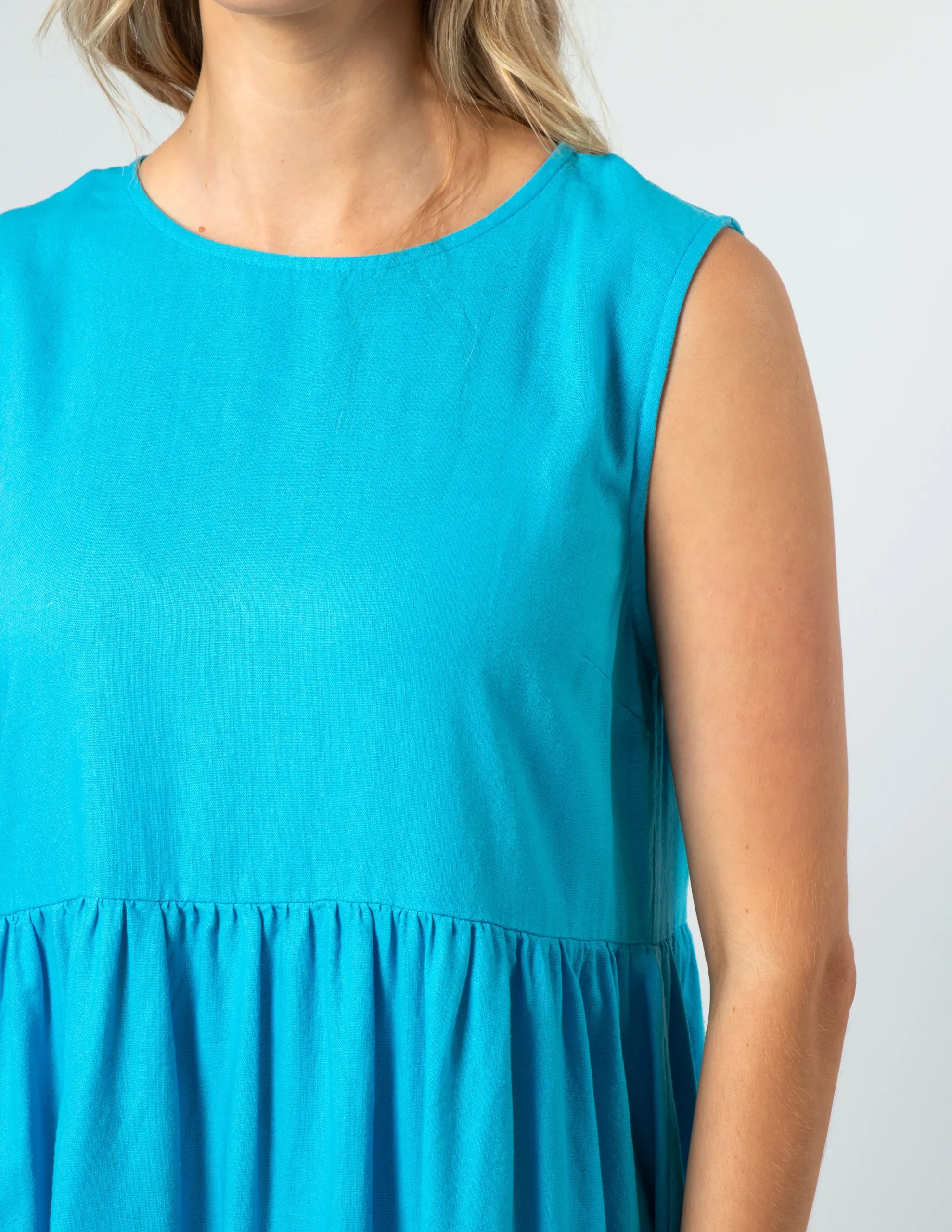 Kayleigh Dress - Santorini Blues