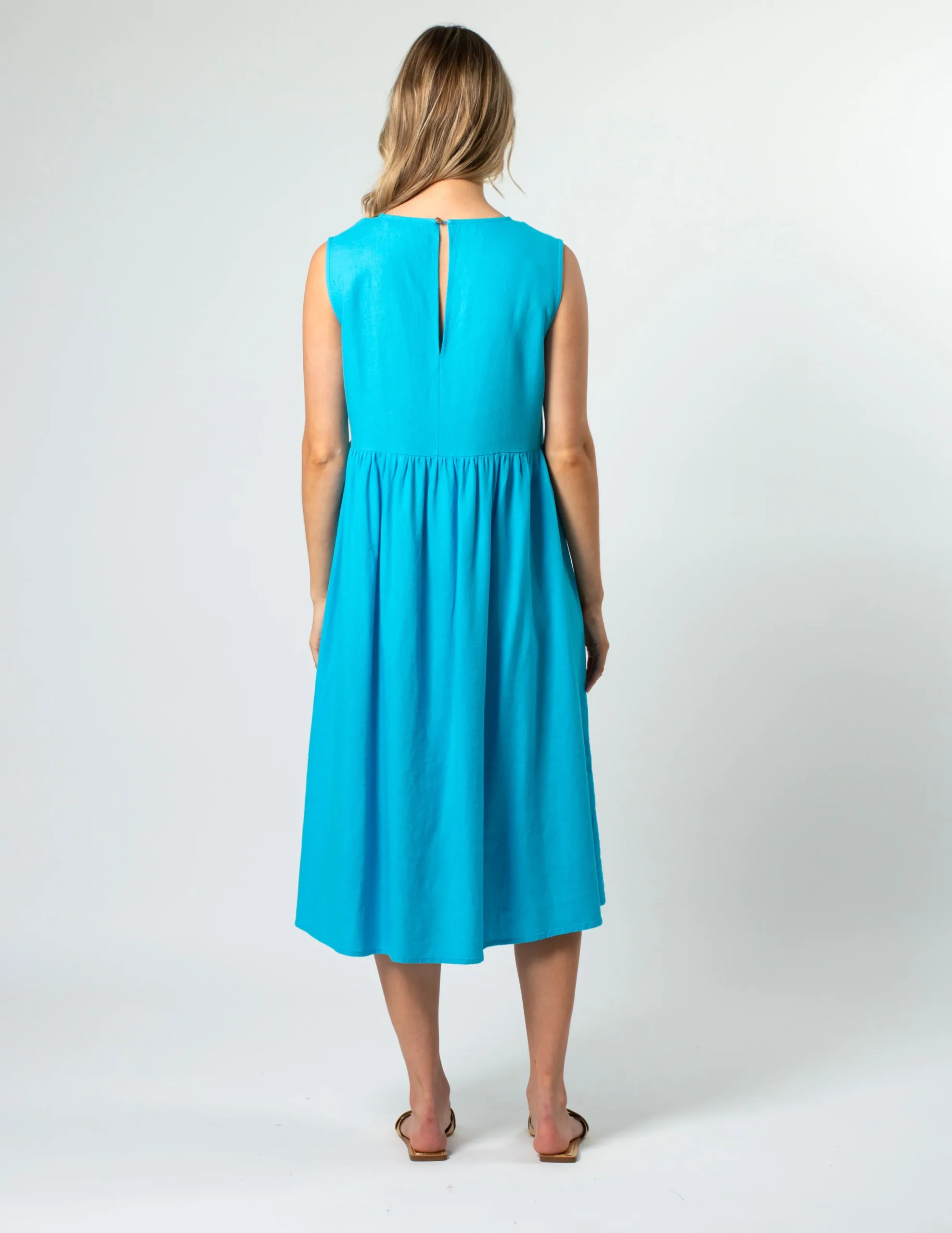 Kayleigh Dress - Santorini Blues