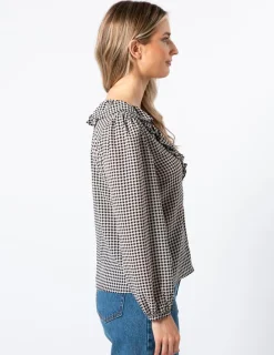 Keaton Blouse - Houndstooth