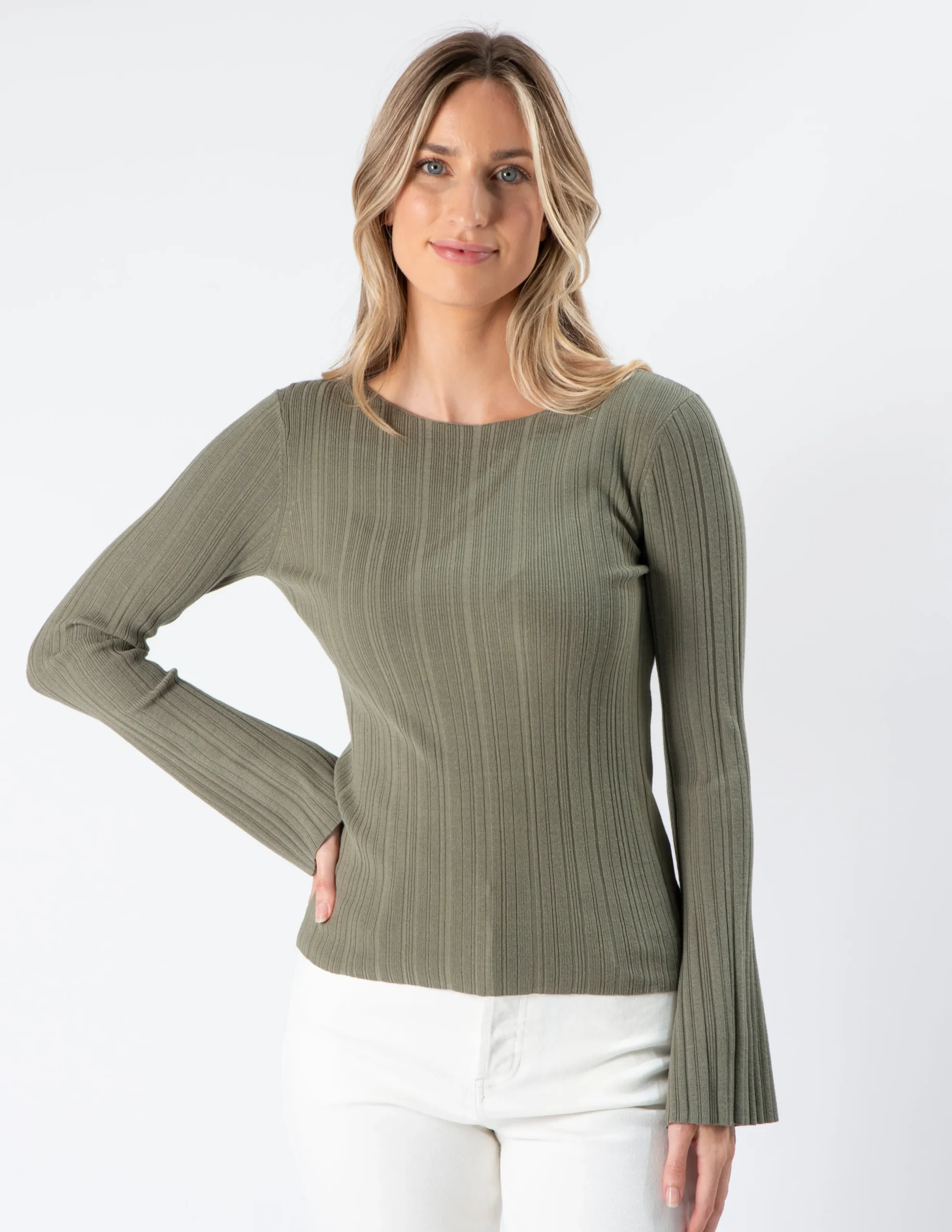 Kirby Knit Top - Crocodile