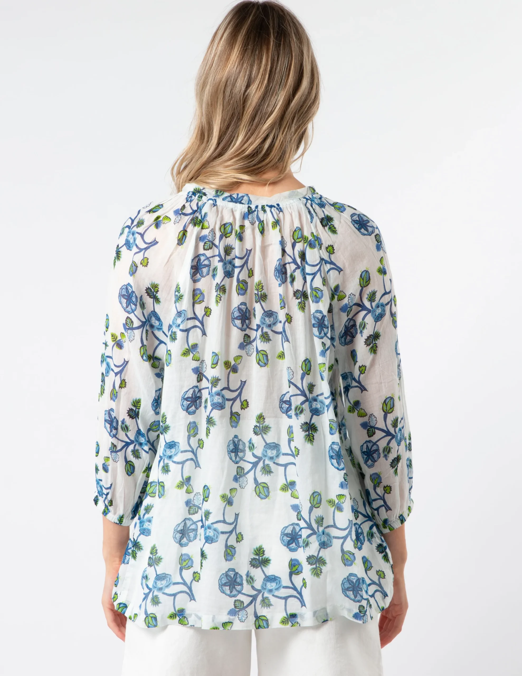 Kokomo Blouse - Santorini Blue