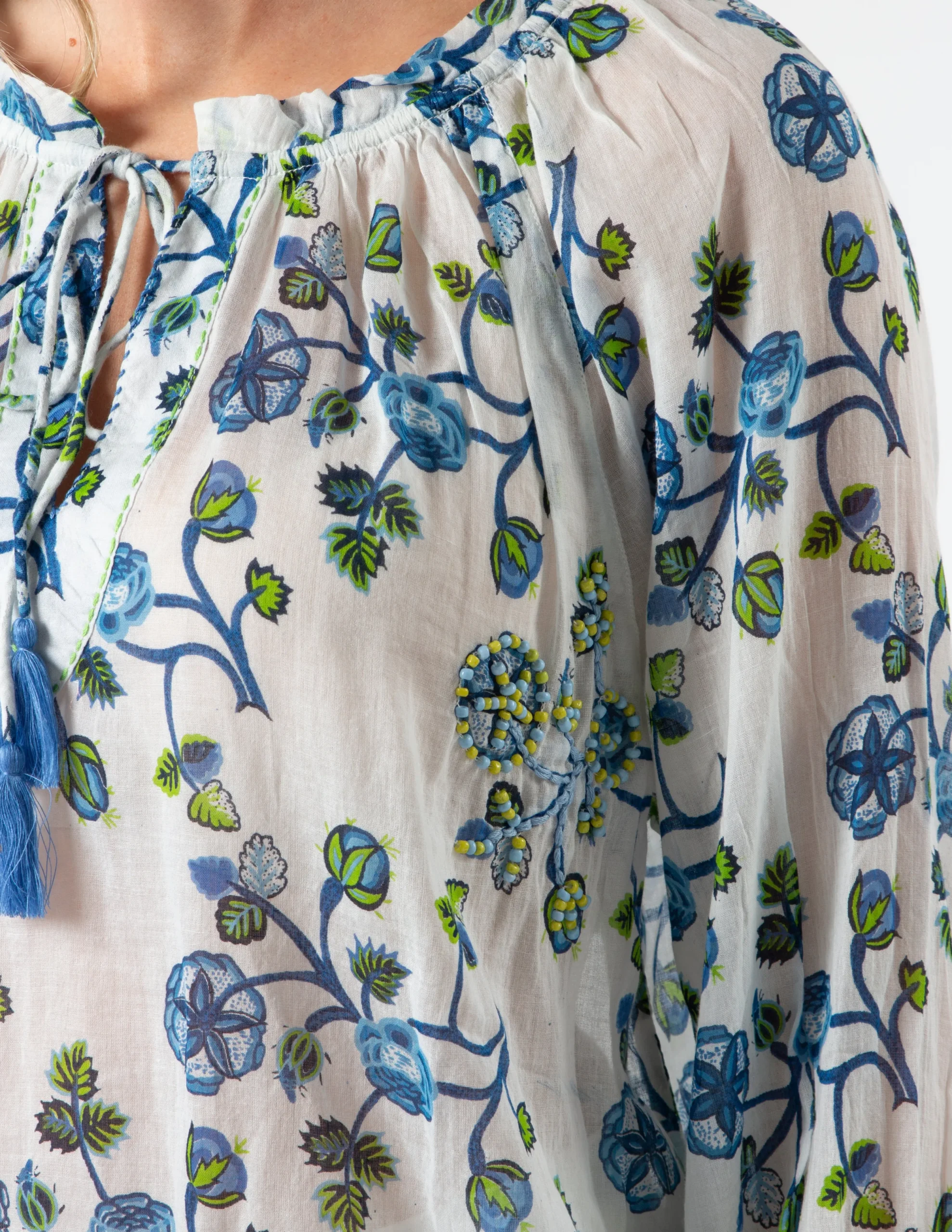 Kokomo Blouse - Santorini Blue