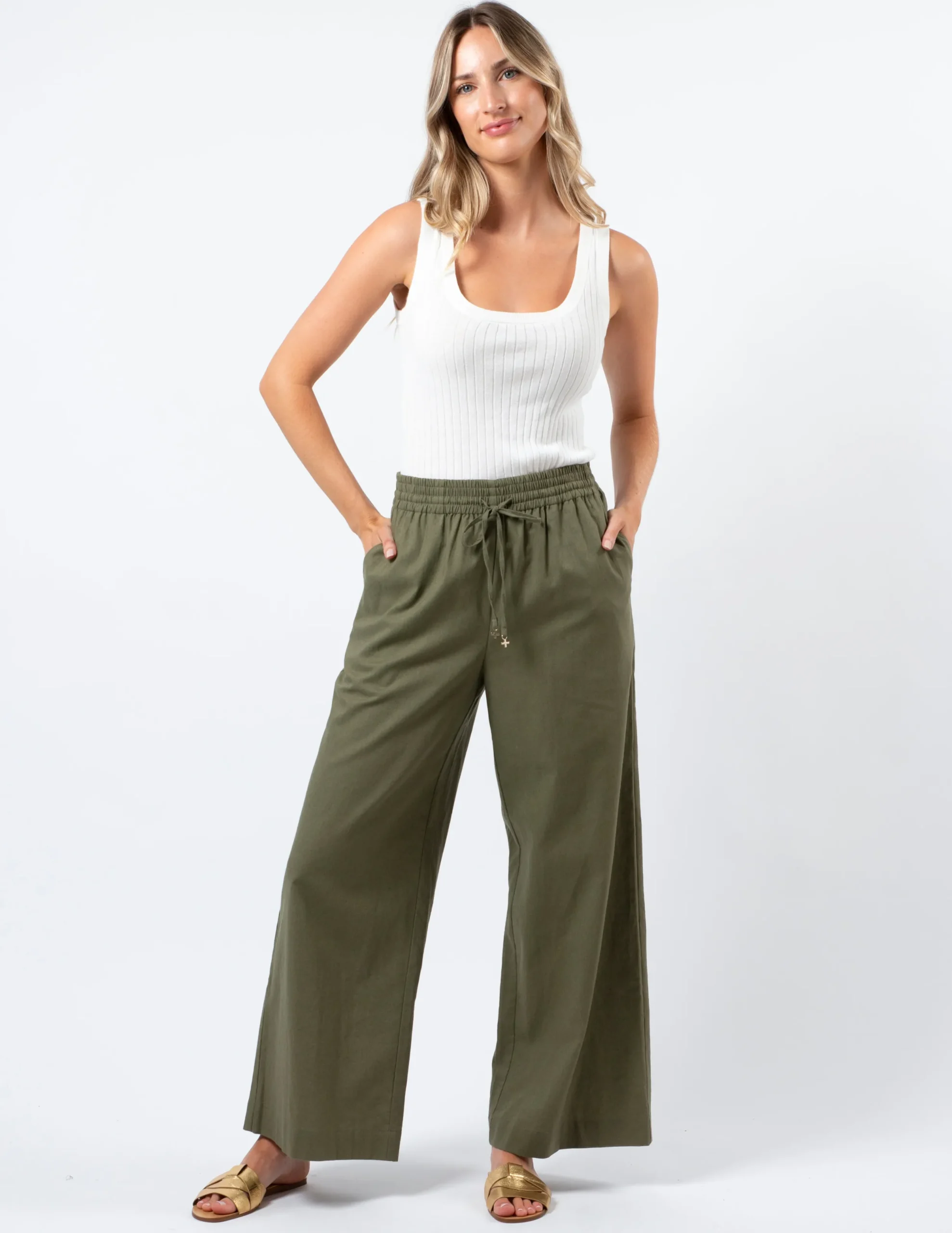 Laurel Pants - Olive Grove