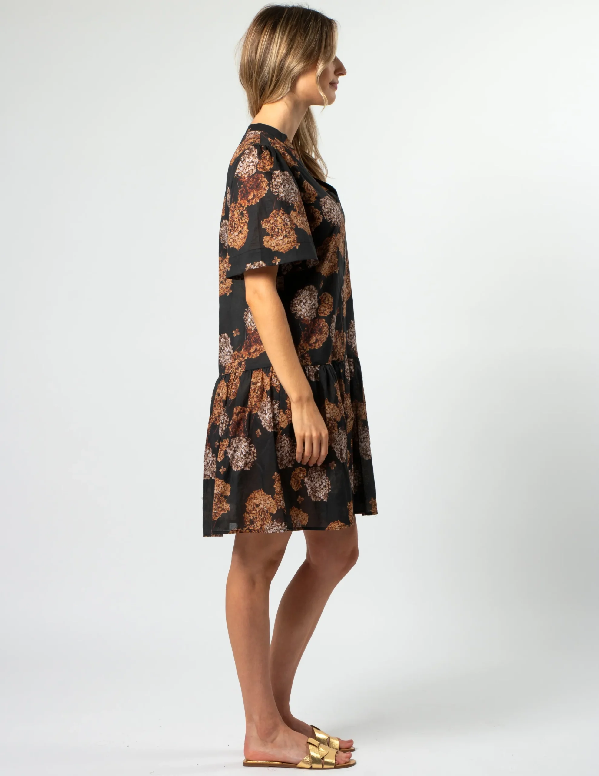 Lena Dress - Dried Hydrangeas