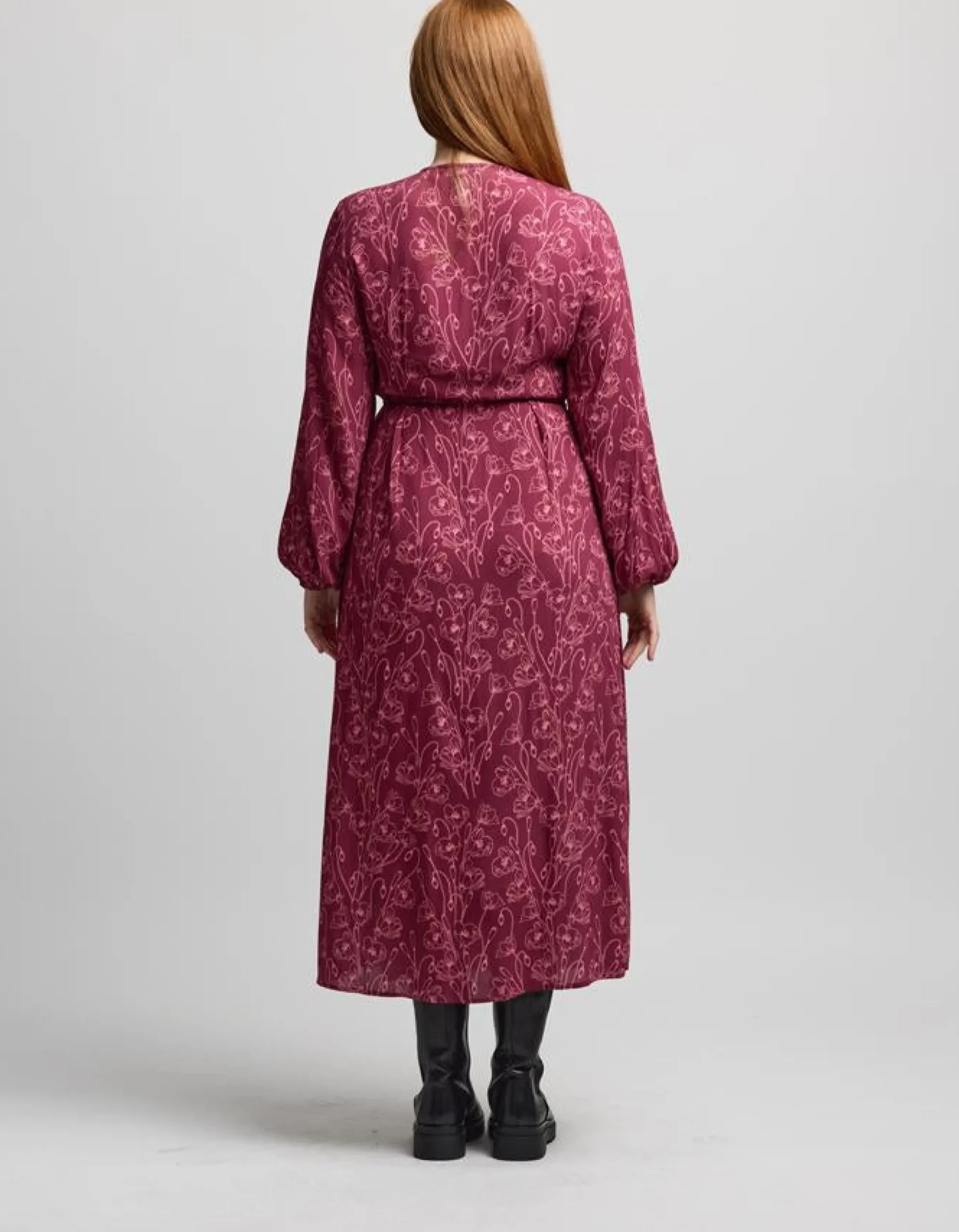 Lexington Dress - Rhubarb Blooms