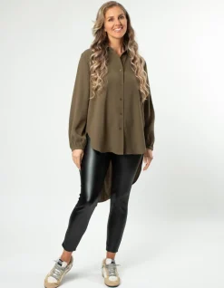 Lisbon Top - Khaki