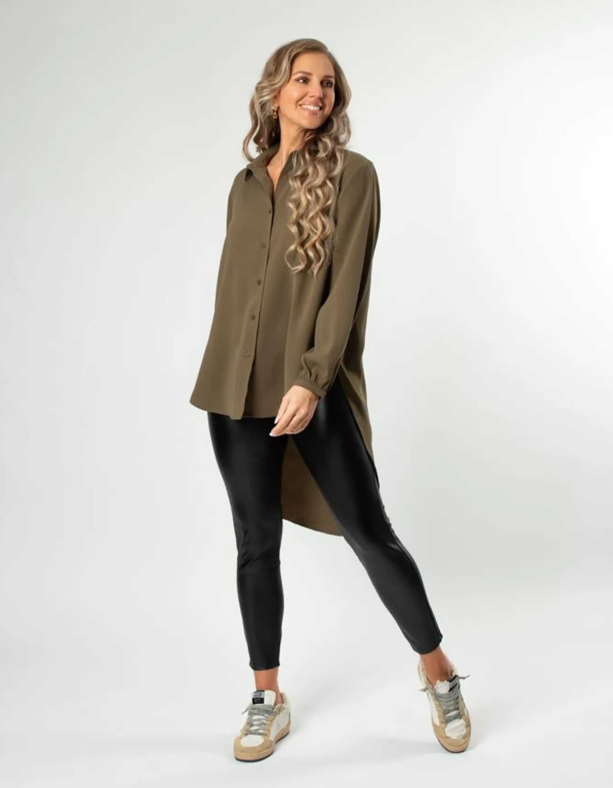 Lisbon Top - Khaki
