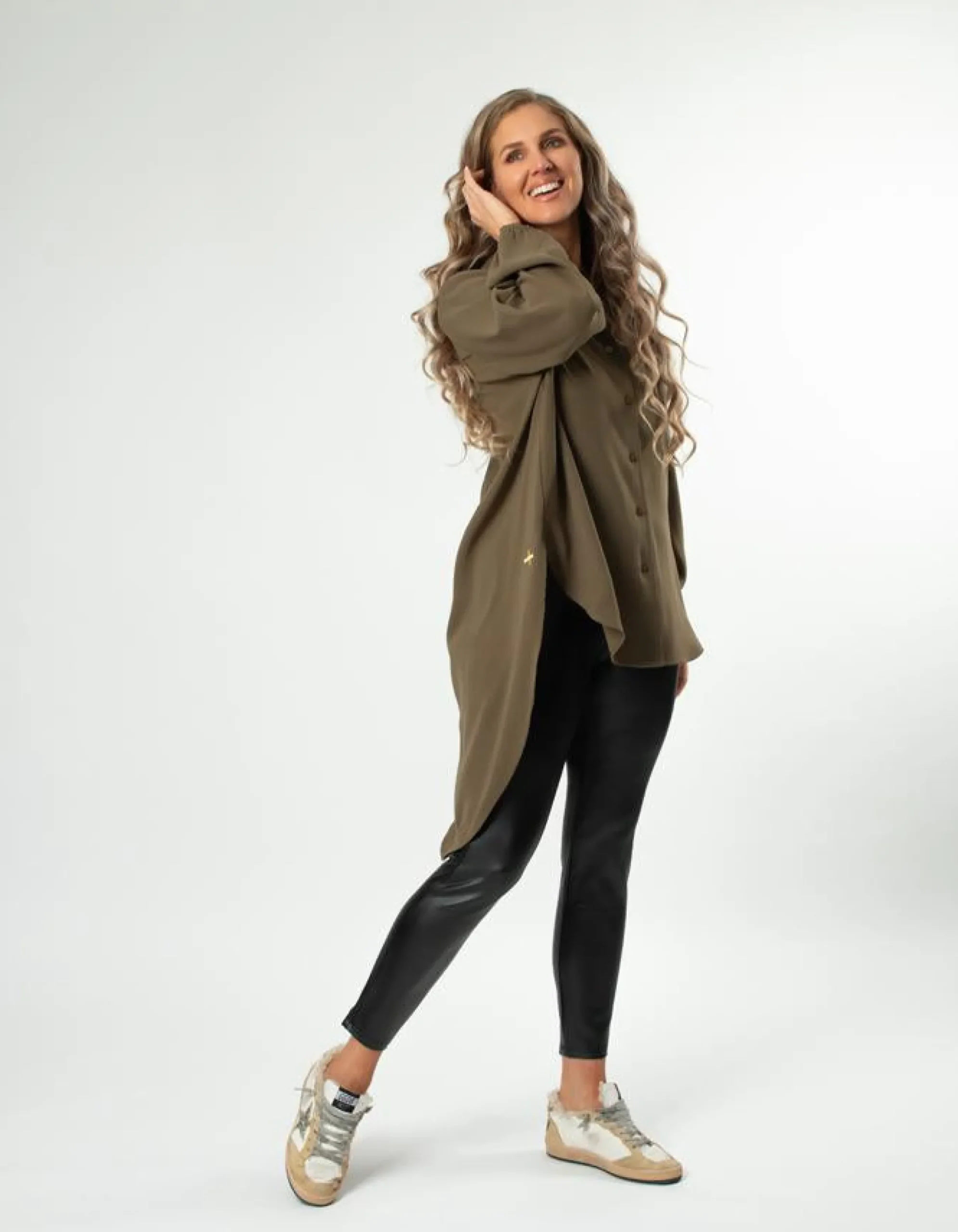 Lisbon Top - Khaki