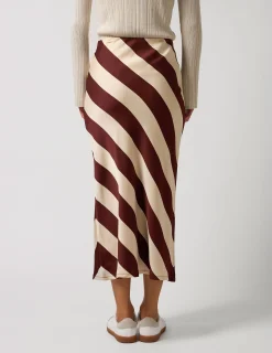 Liv Skirt - Merlot Stripe