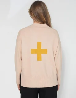 Logo Cardigan - Blush