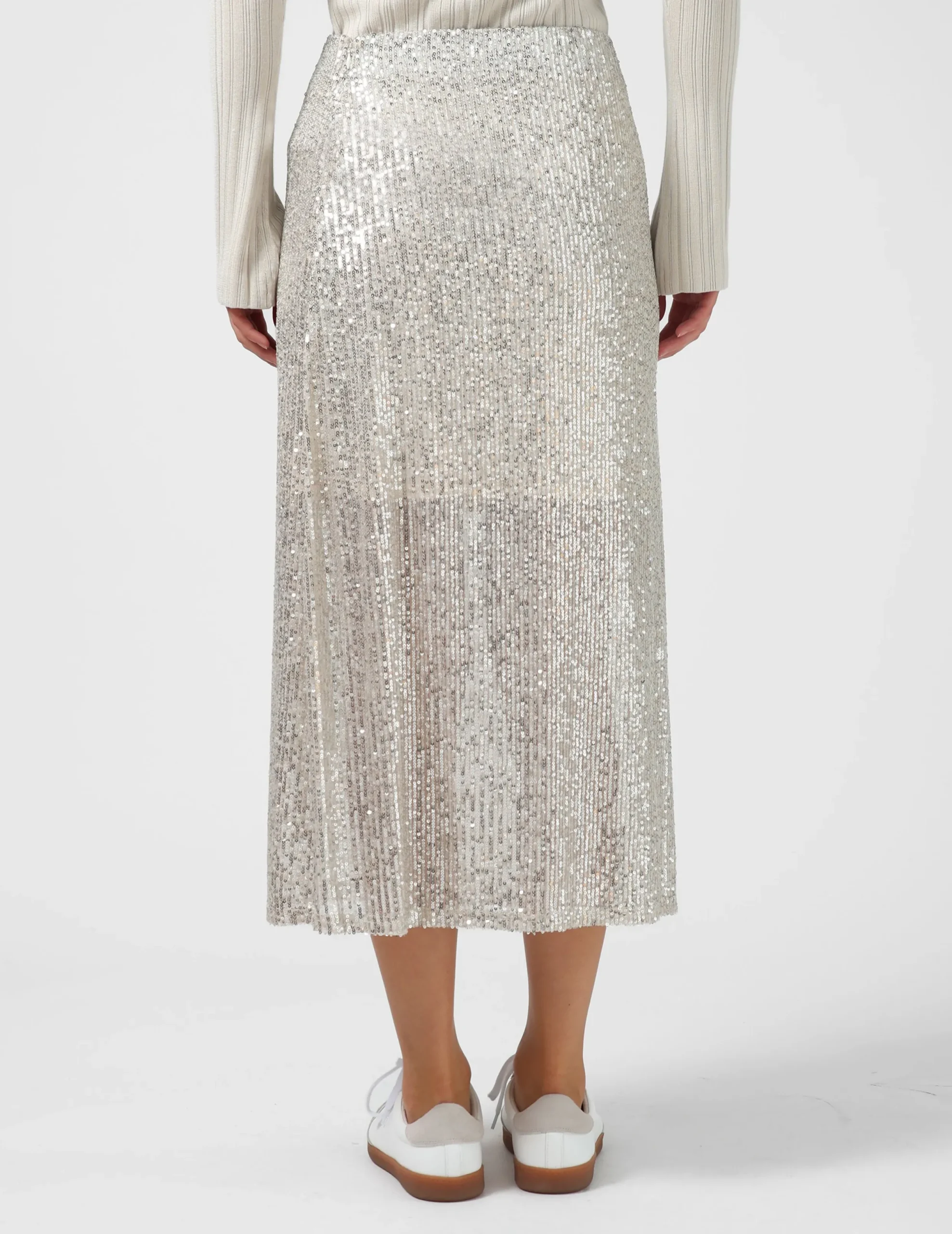 Lyric Sequin Skirt - Champagne
