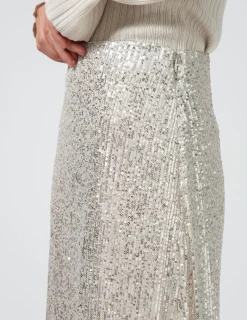 Lyric Sequin Skirt - Champagne