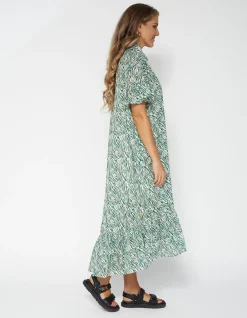 Magnolia Dress - Grassy Zebra