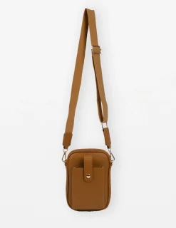 Malta Cross Body Mobile Bag - Caramel
