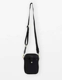 Malta Cross Body Mobile Bag - Black