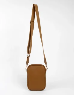 Malta Cross Body Mobile Bag - Caramel