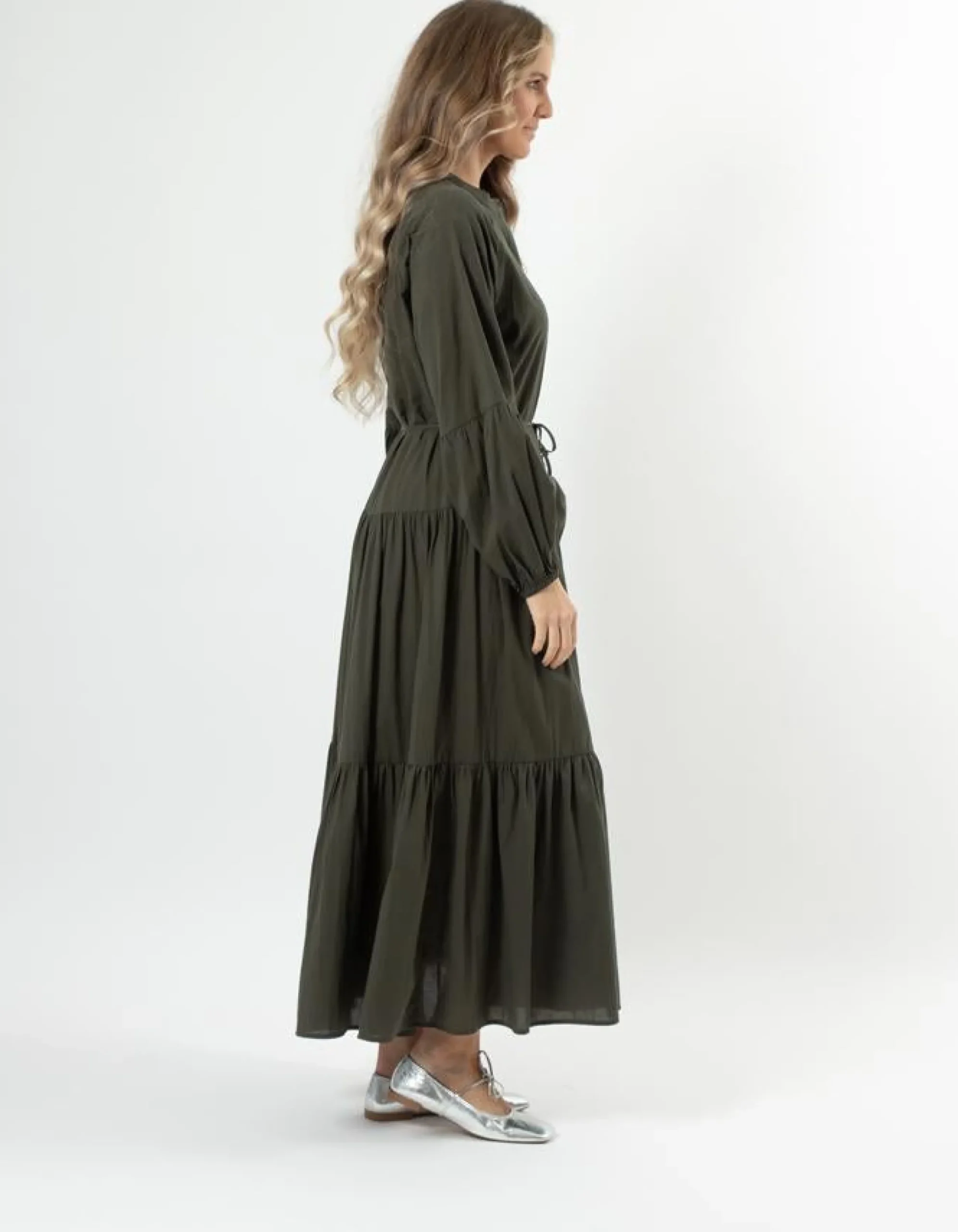 Margaret Dress - Dark Khaki