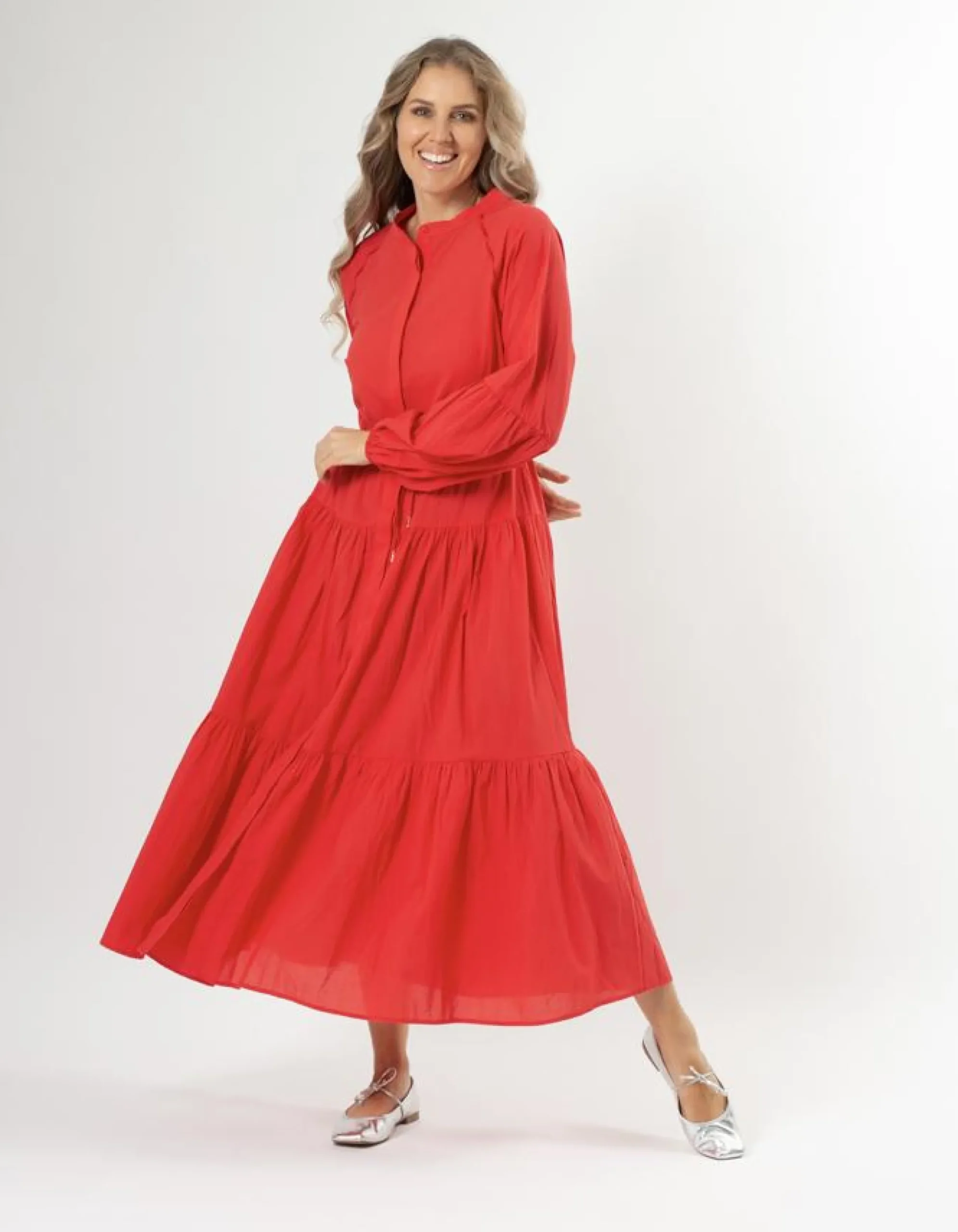 Margaret Dress - Luscious Red