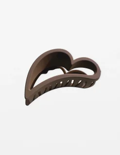Matt Hair Claw - Mocha Heart