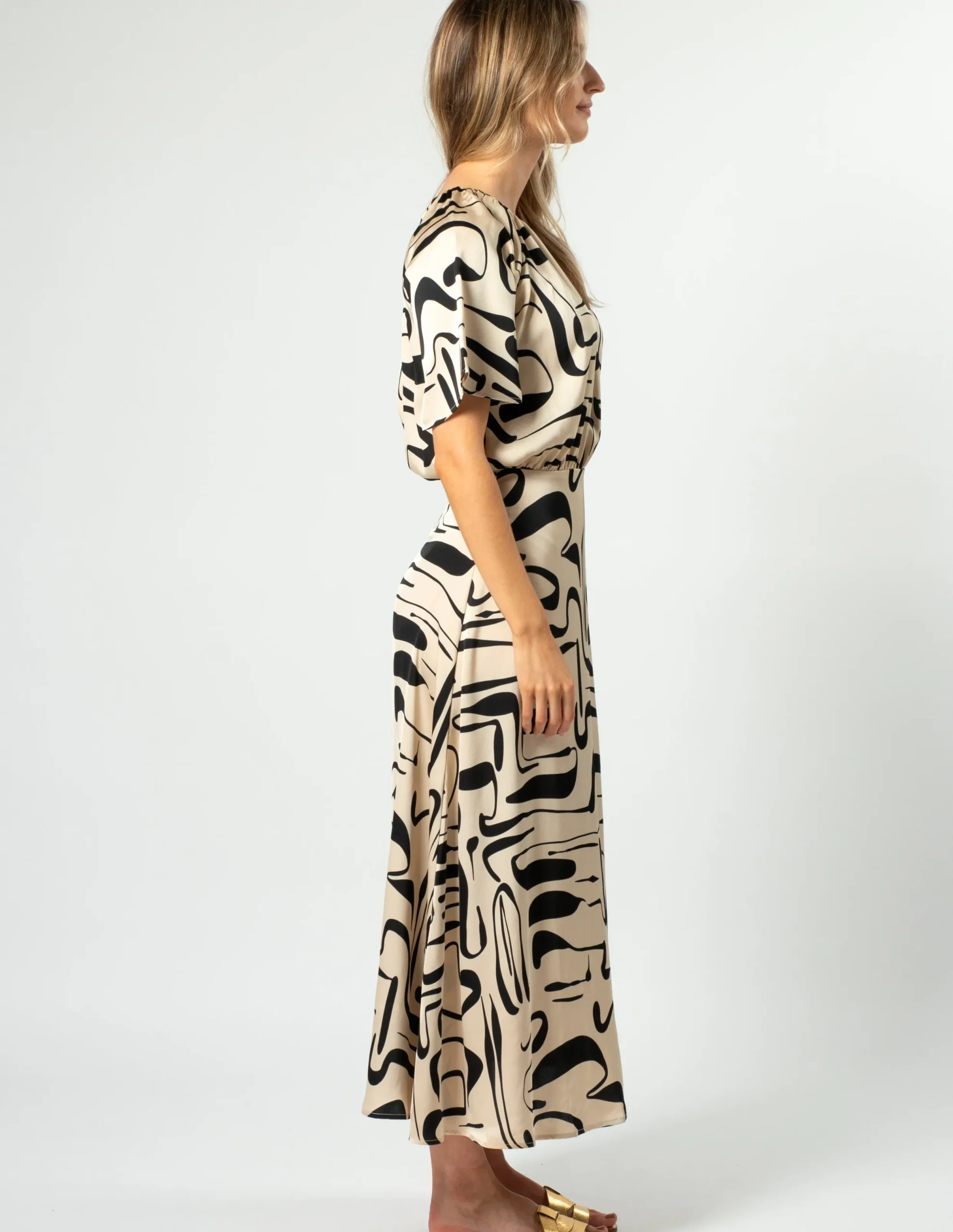 Matteo Dress - Painterly Geo