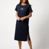 Maxie T-Shirt Dress - Black Paris Crosses