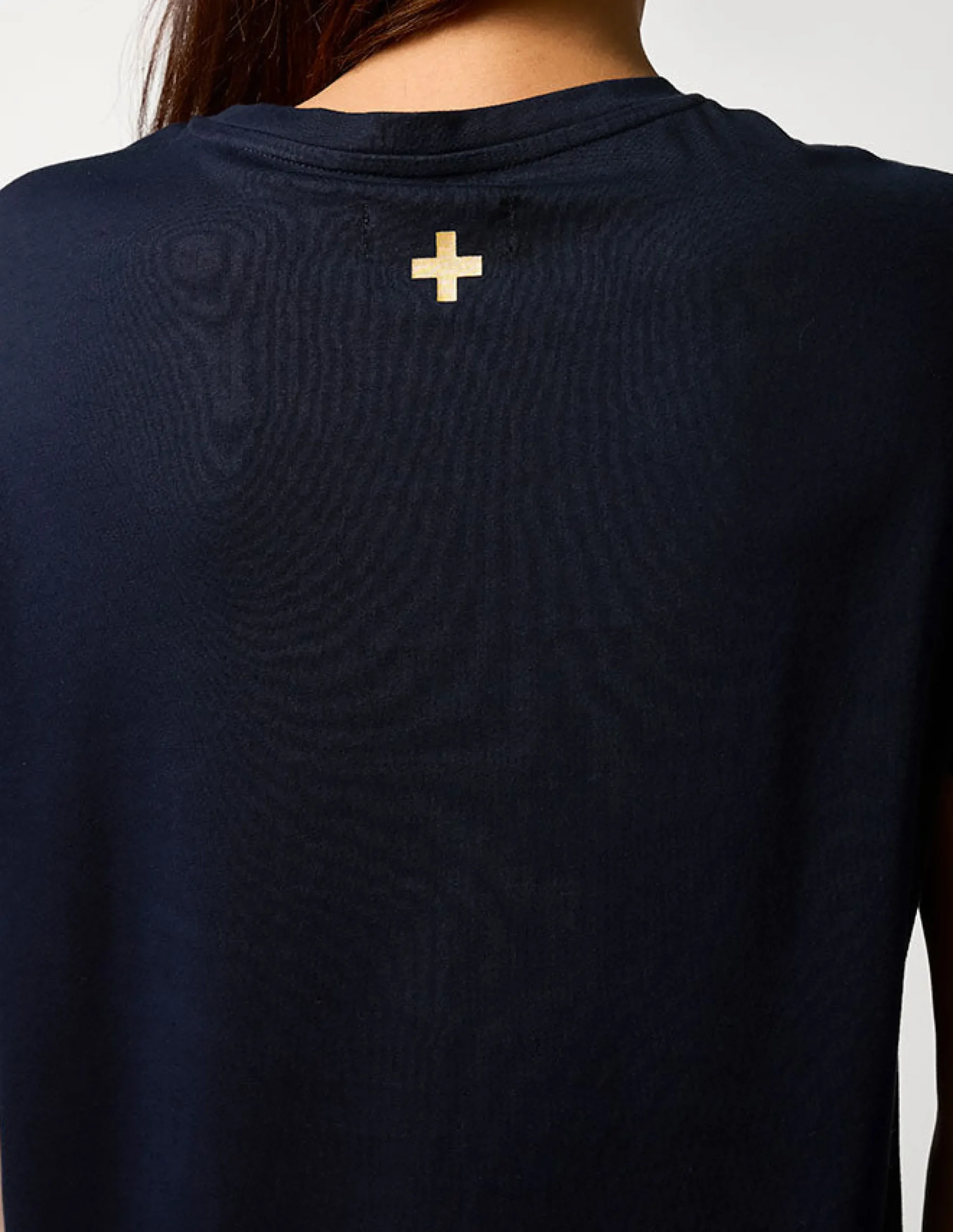Maxie T-Shirt Dress - Black Paris Crosses