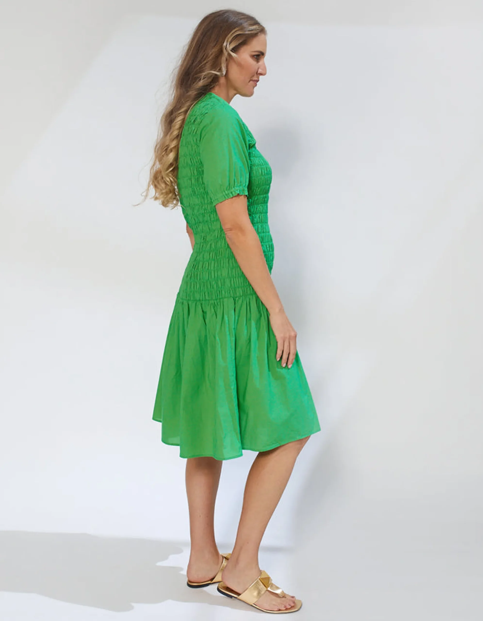 Mei Dress - Basil