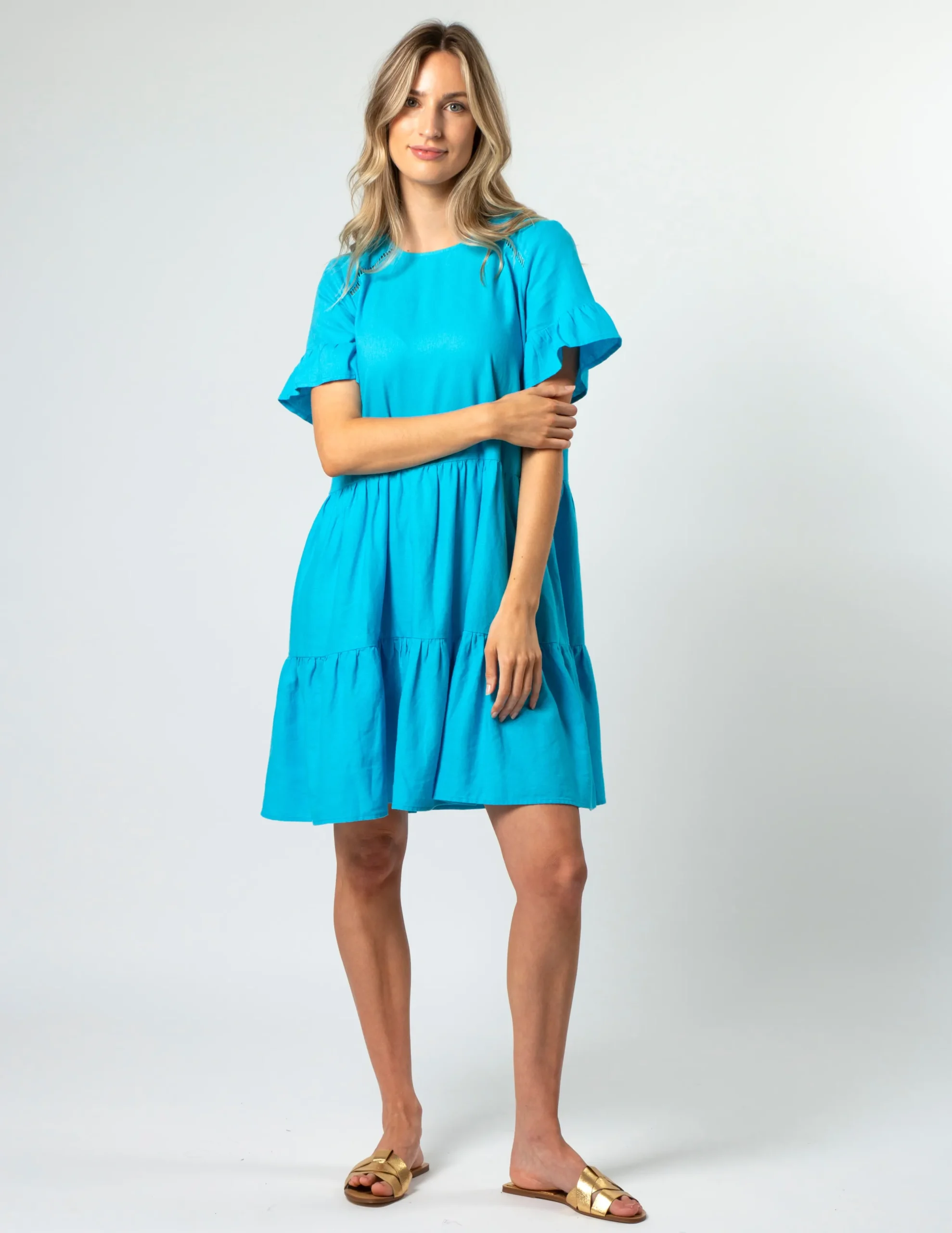 Molly Dress - Santorini Blues