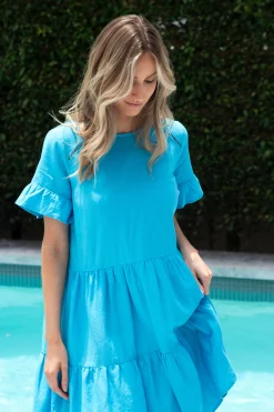 Molly Dress - Santorini Blues