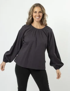 Muffy Top - Blue Charcoal