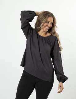 Muffy Top - Blue Charcoal