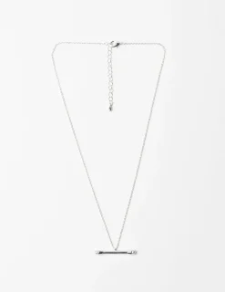 Necklace - Rod with Pearl Ends