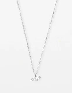 Necklace Butterfly Crystal - Silver