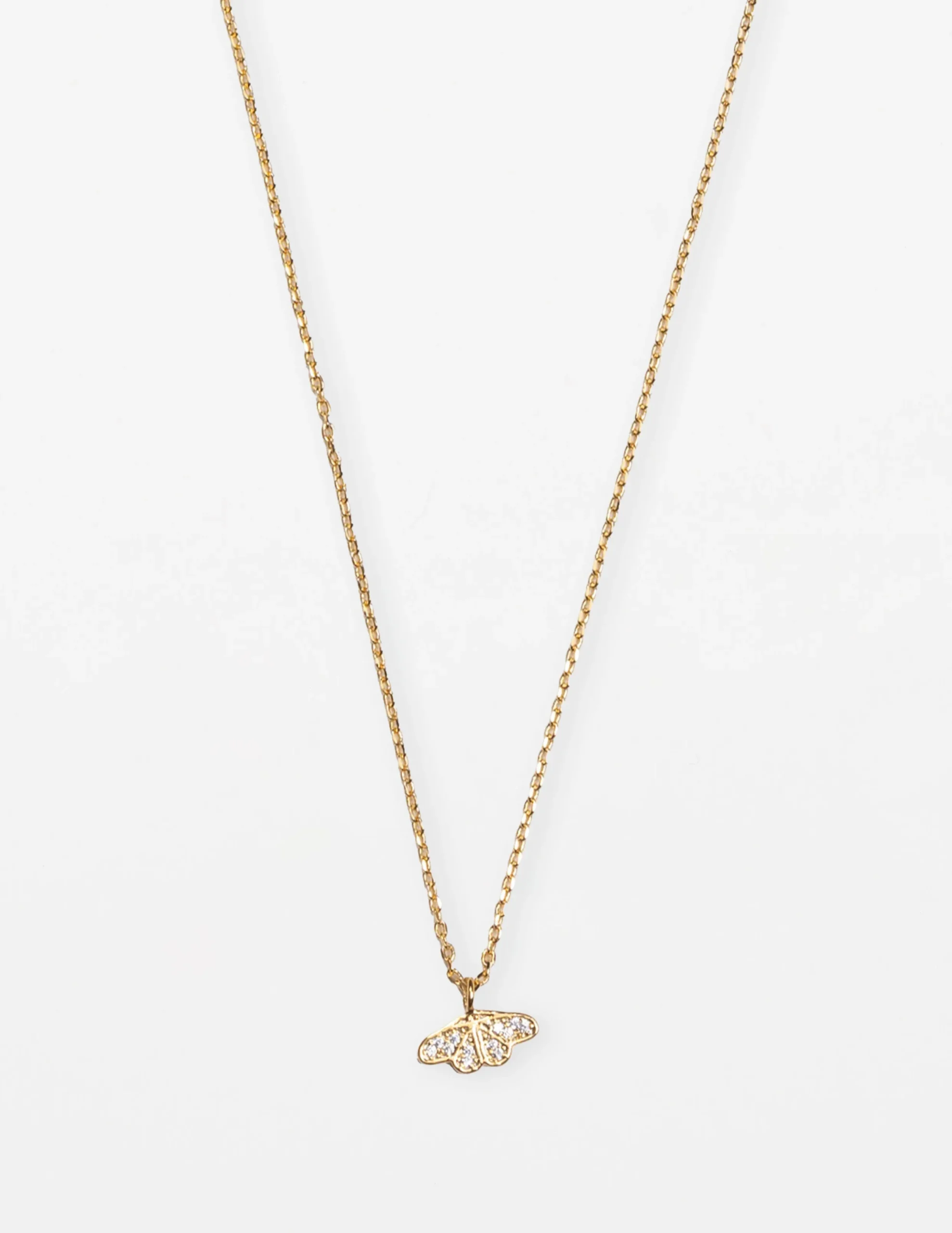 Necklace Butterfly Crystal - Gold