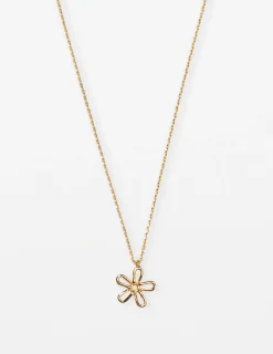Necklace Flower Cut Out - Gold