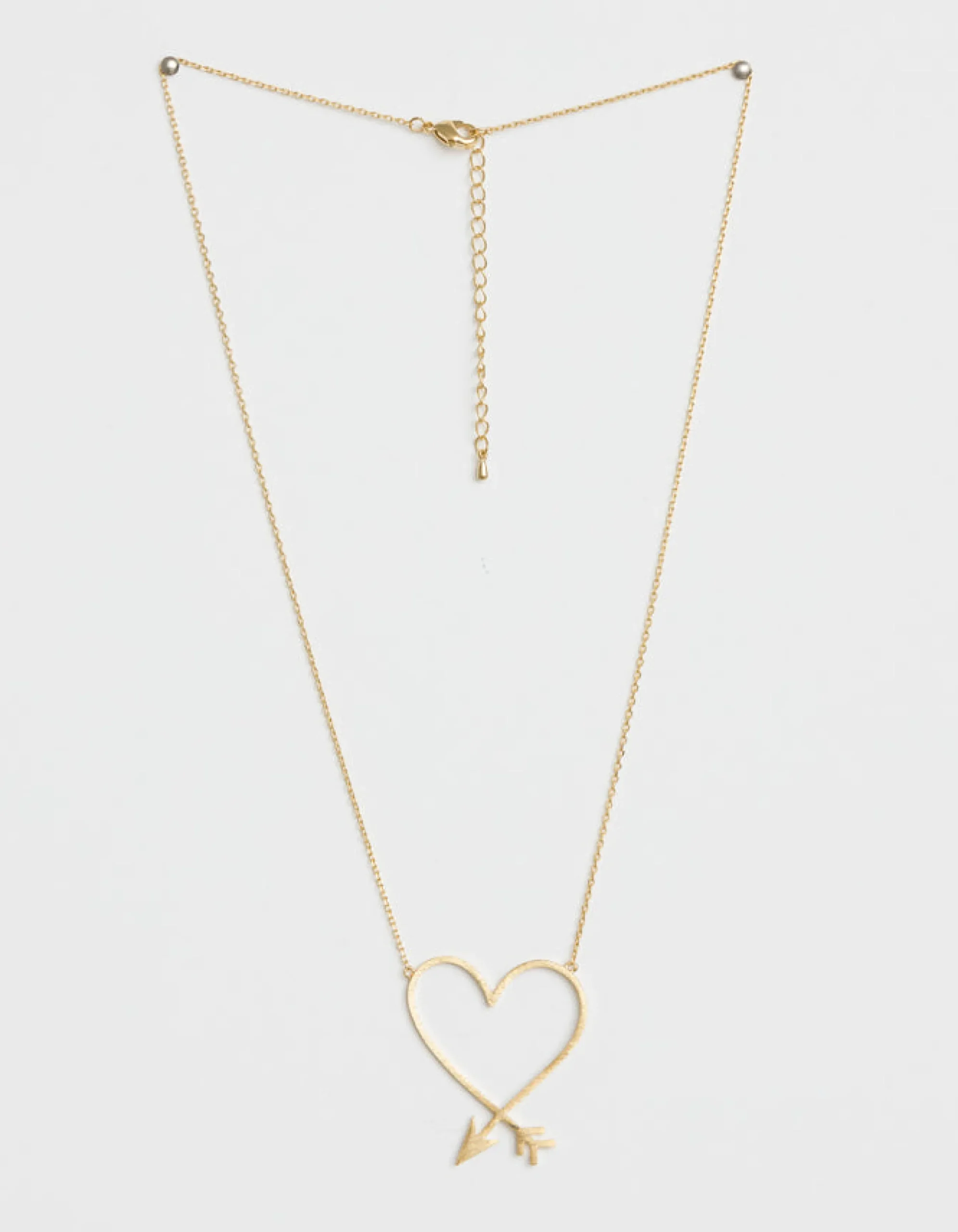 Necklace Gold Heart And Arrow