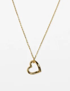 Necklace Heart outline - Gold