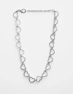 Necklace Silver Hearts