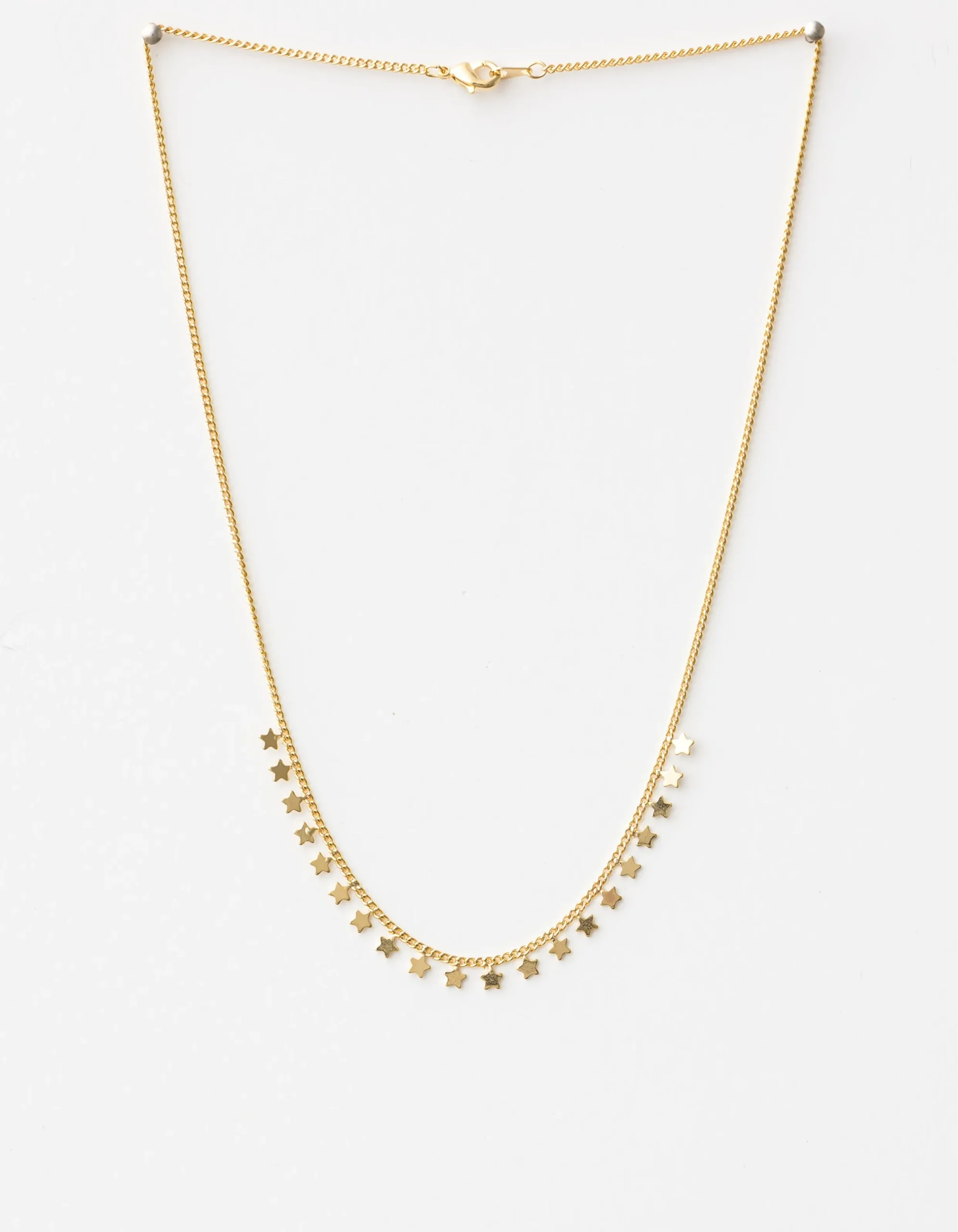 Necklace String of Stars Gold