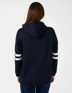 Newport Hoodie Banner Logo - Navy