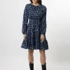 Nova Dress - Indigo Spot