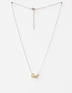 3 Ovals Mixed Necklace