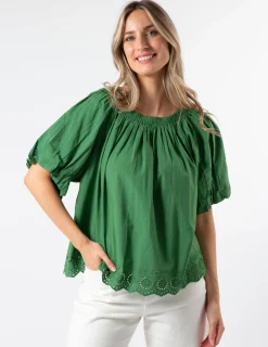 Paros Blouse - Juniper Green